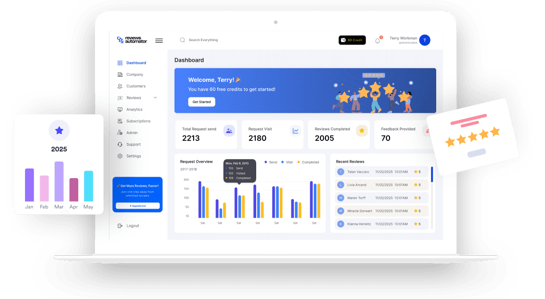 Reviews Automator Dashboard
